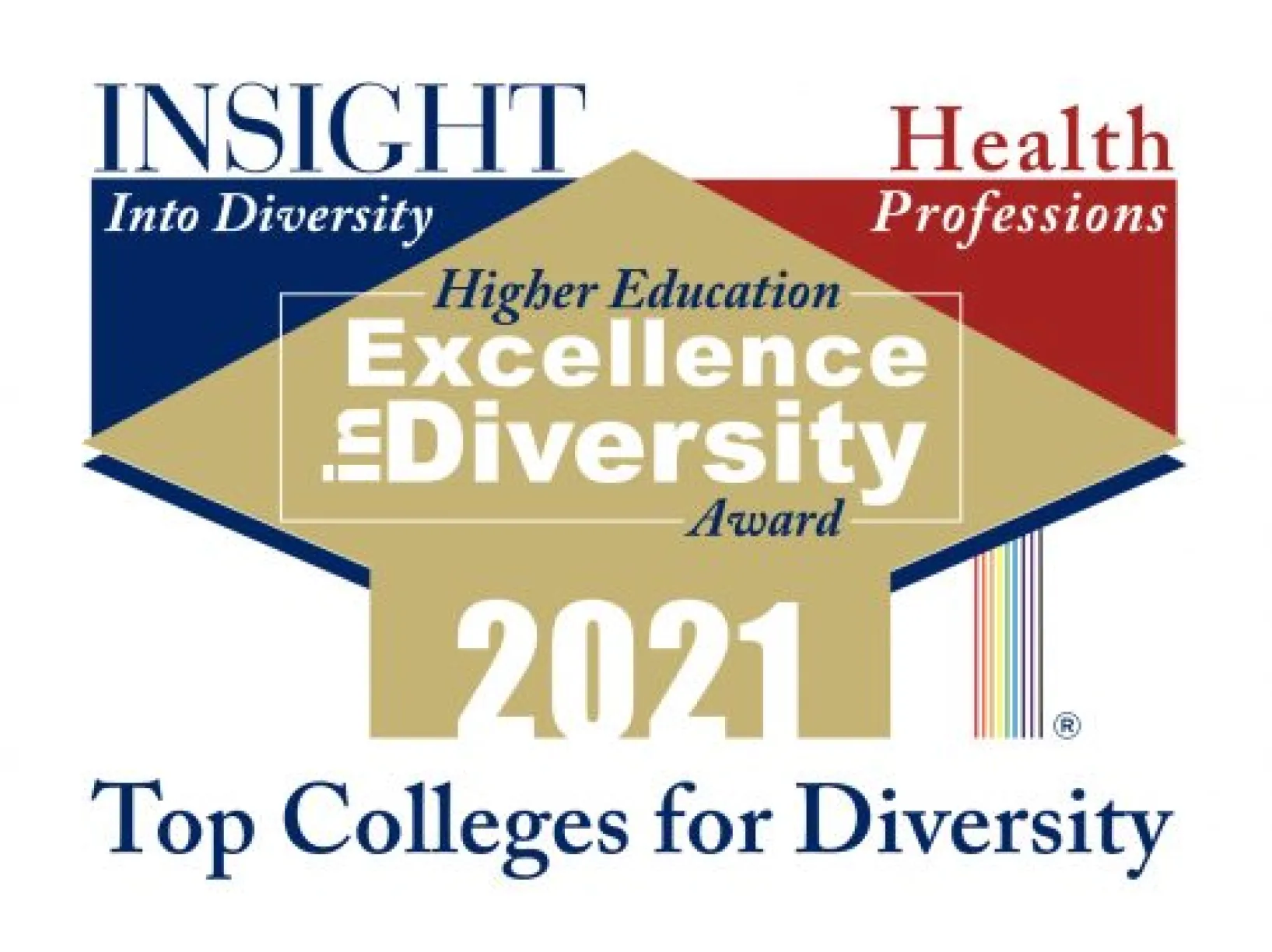 Graphic for the 2021 Higher EducationExcellence in Diversity award
