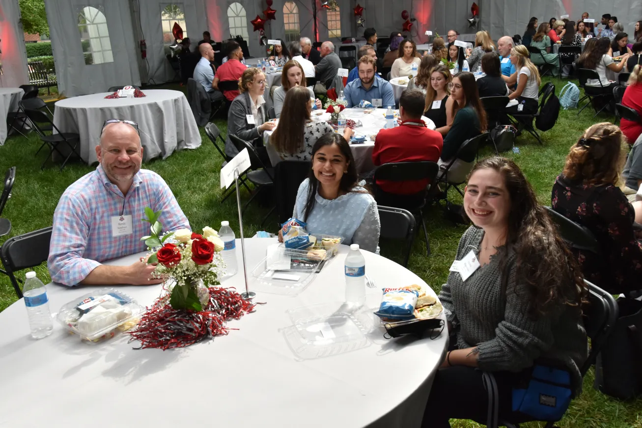 professional networking lunch from homecoming 2021