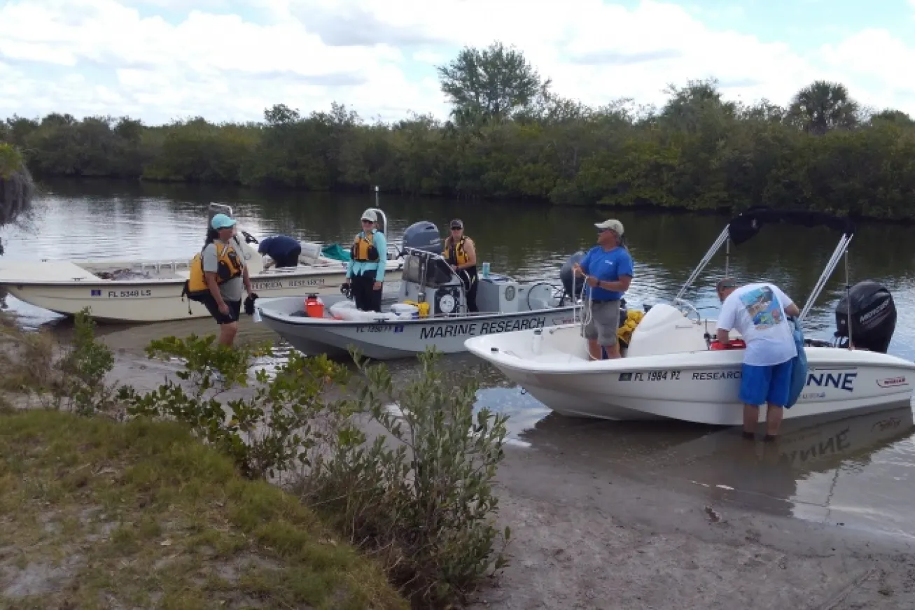 three boats as part of the Ecosystem Health Unit