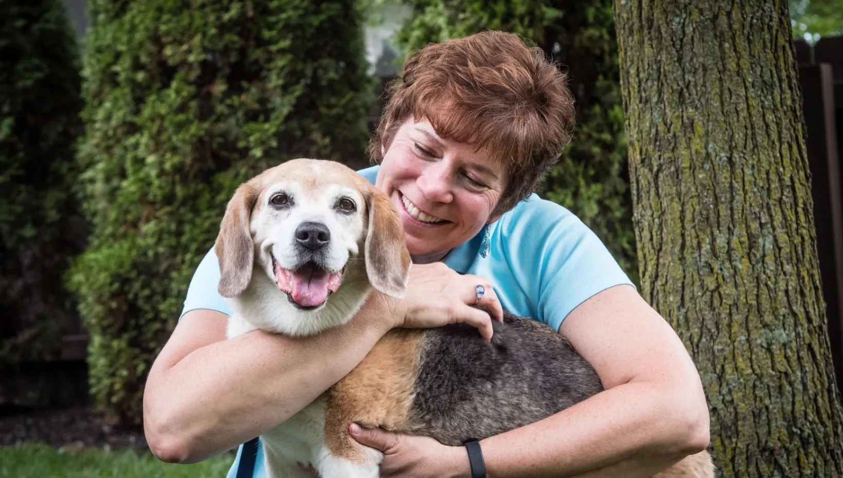 Karin Zuckerman with dog