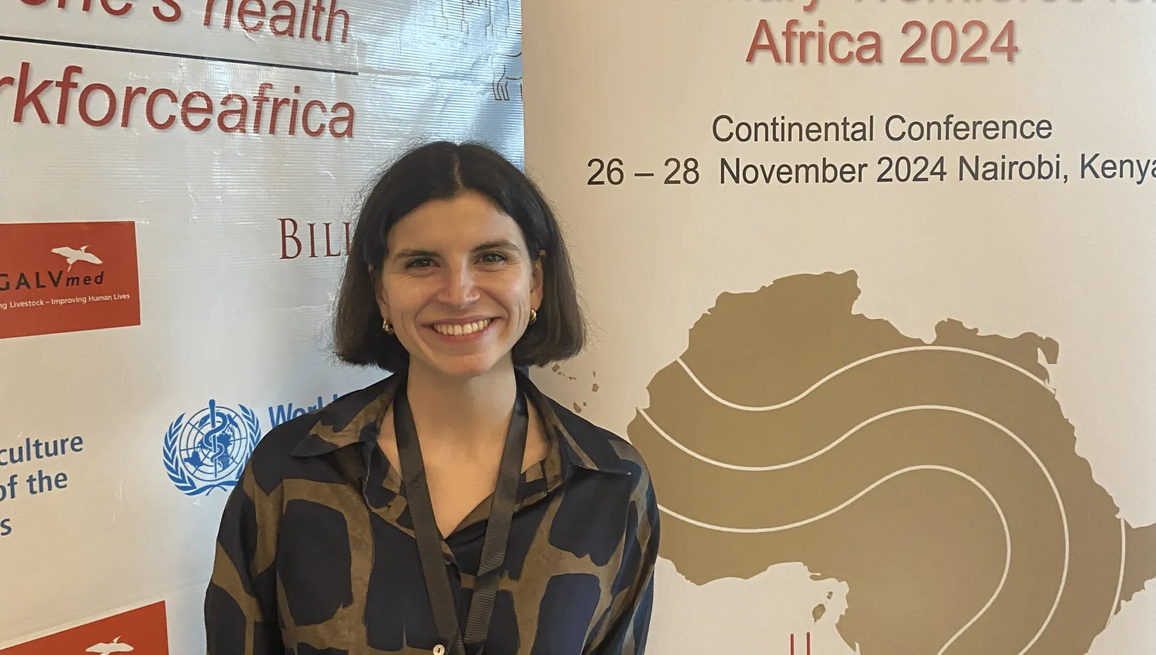 Dr. Alice Matos attending the WOAH Africa Continental Conference in Nairobi, Kenya November 26-28, 2024 on behalf of the project/team.