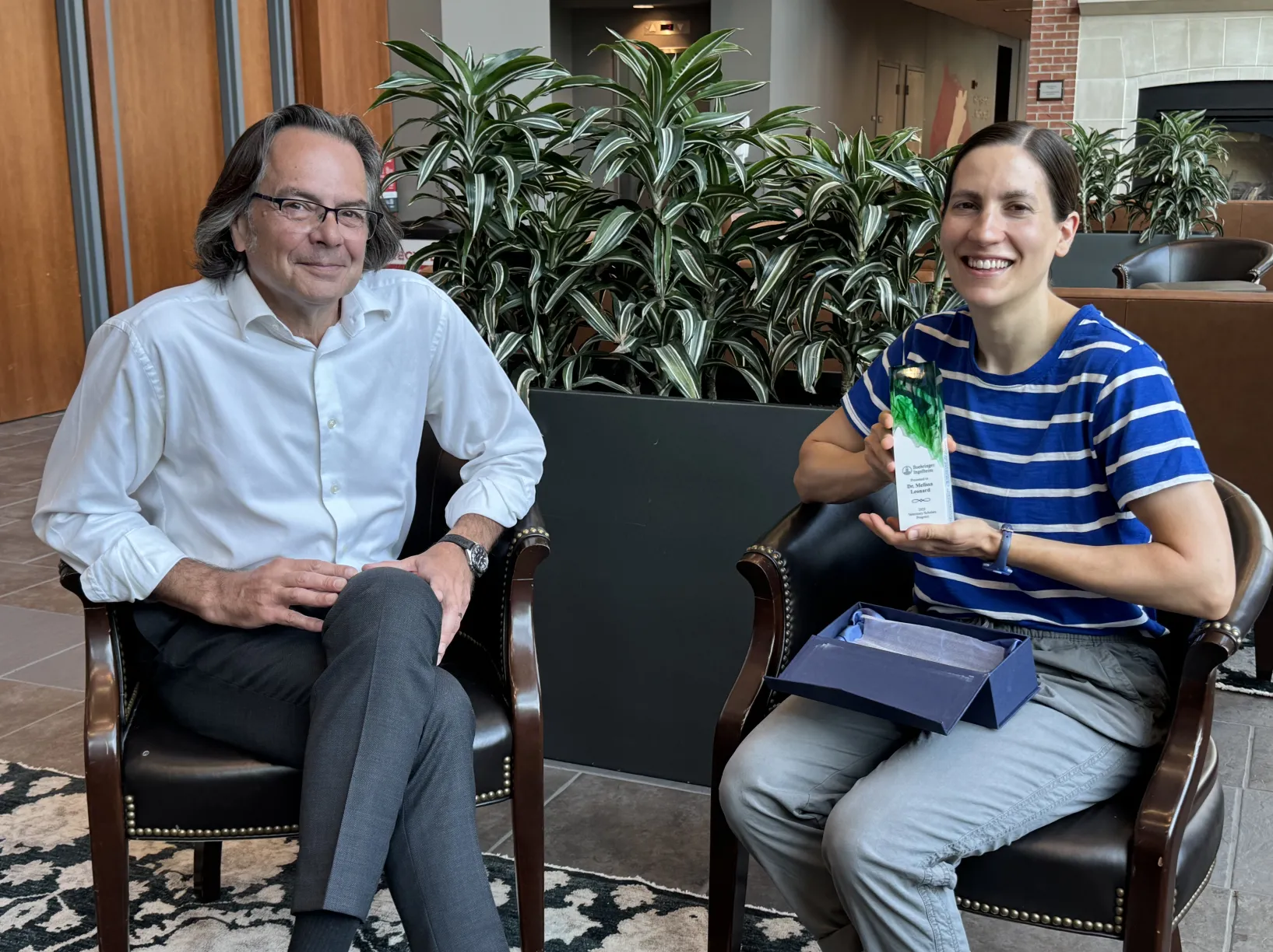 Drs Melissa Leonard and Michael Oglesbee
