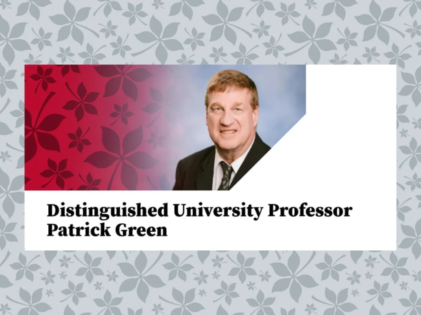 green distinguished university professor
