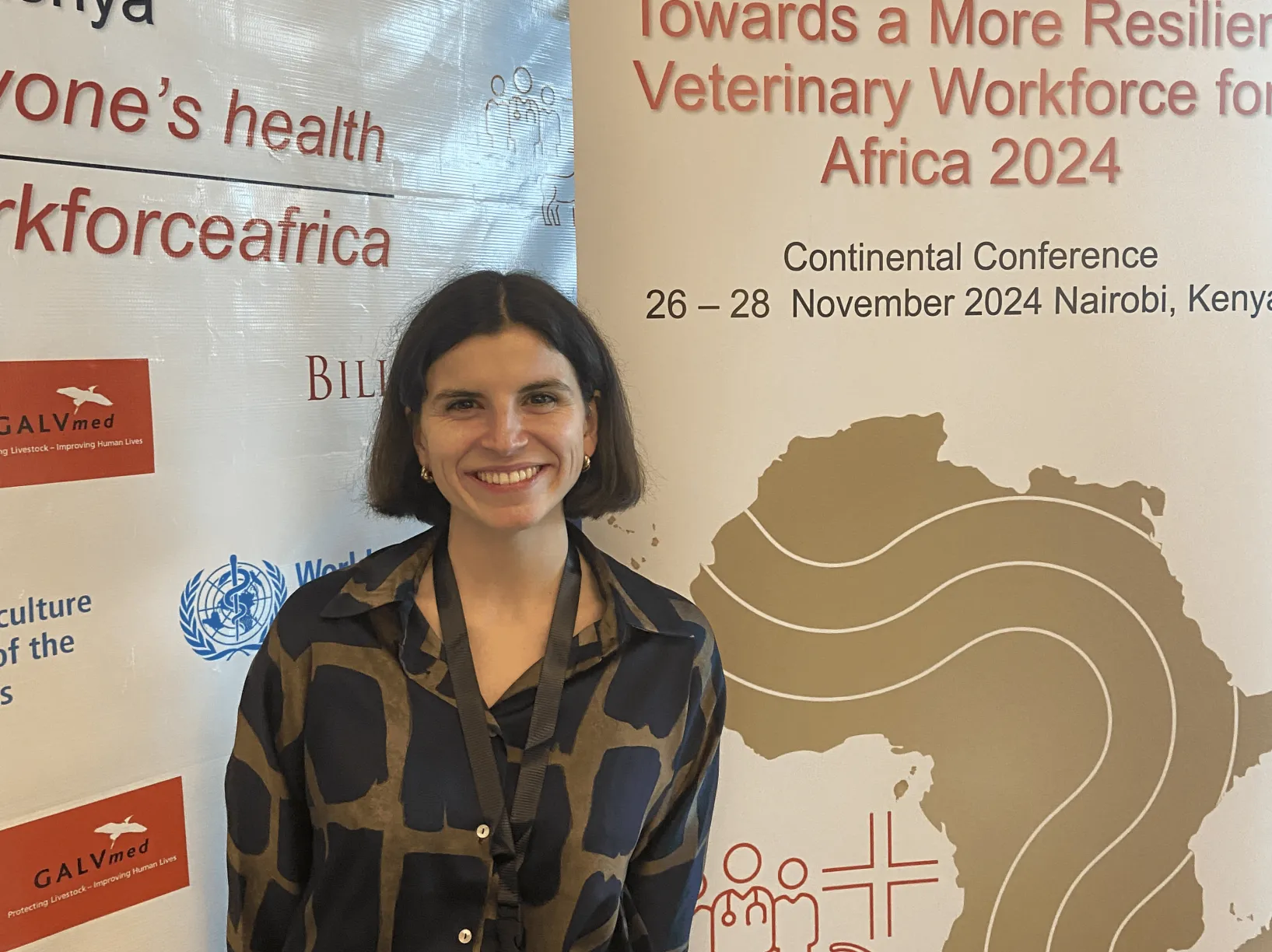 Dr. Alice Matos attending the WOAH Africa Continental Conference in Nairobi, Kenya November 26-28, 2024 on behalf of the project/team.