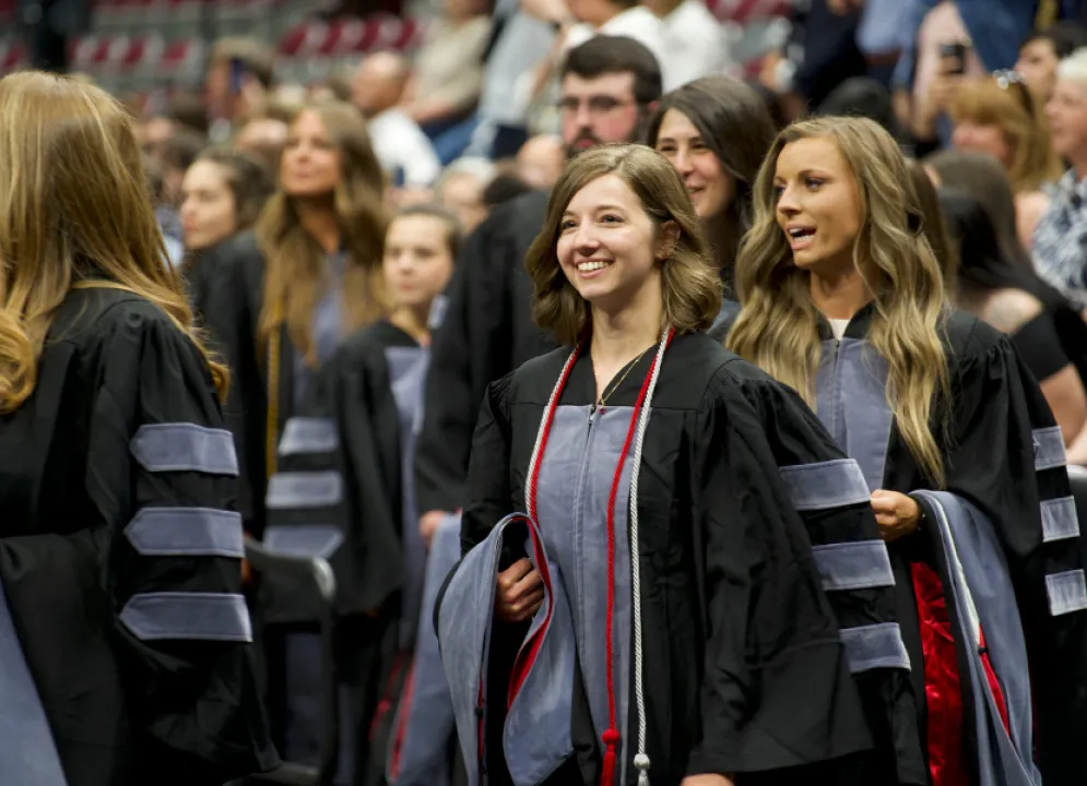 students at oath and hooding ceremony-2023