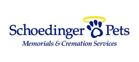 logo for schoedinger pets memorials and cremation services