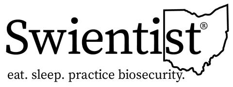 swientist, eat. sleep. practice biosecurity